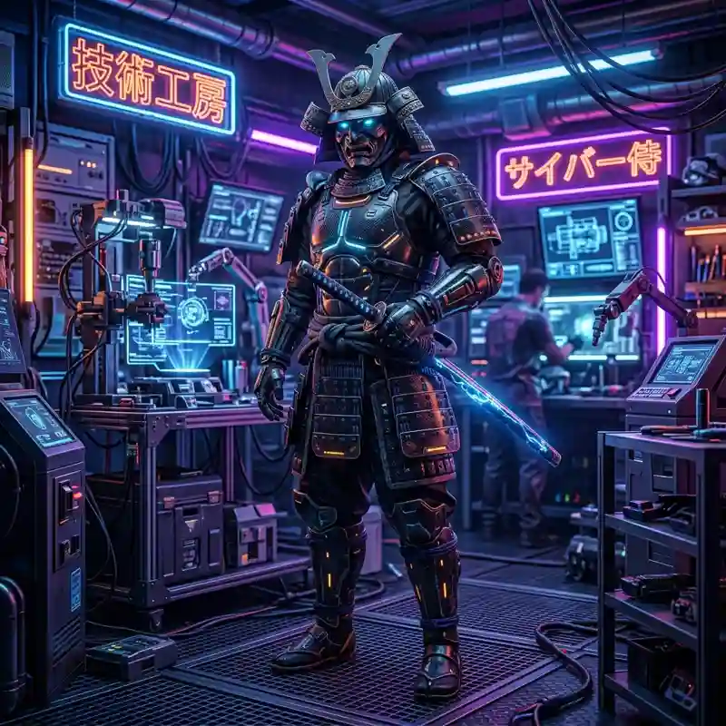 SamuraiX Tech — Samurai Warrior Engine Visual